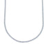 Sterling Silver Cubic Zirconia Necklace JX128552